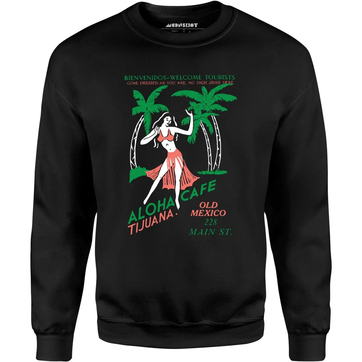 Aloha Cafe - Tijuana, Mexico - Vintage Tiki Bar - Unisex Sweatshirt