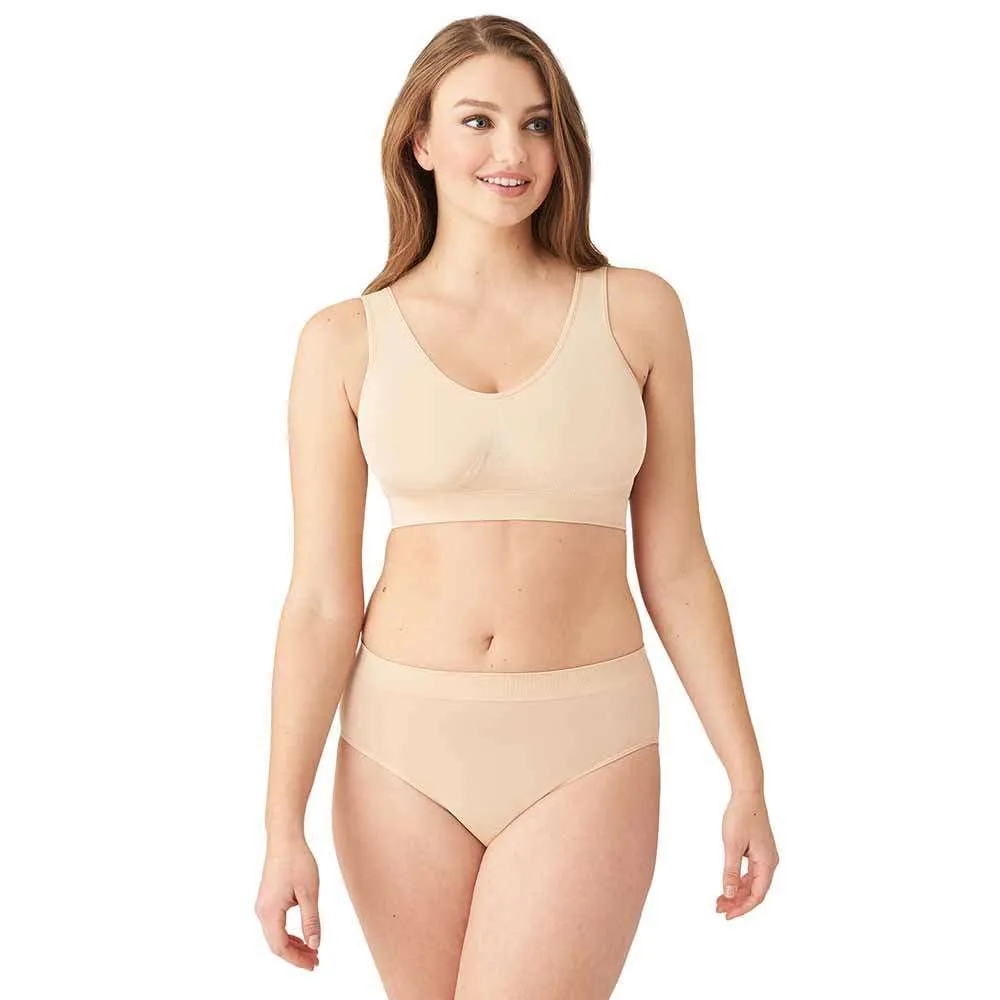 B-Smooth Padded Non-wired Full Cup Everyday Wear Full coverage Bralette - Beige