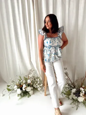 Baby Blues Eyelet Tank