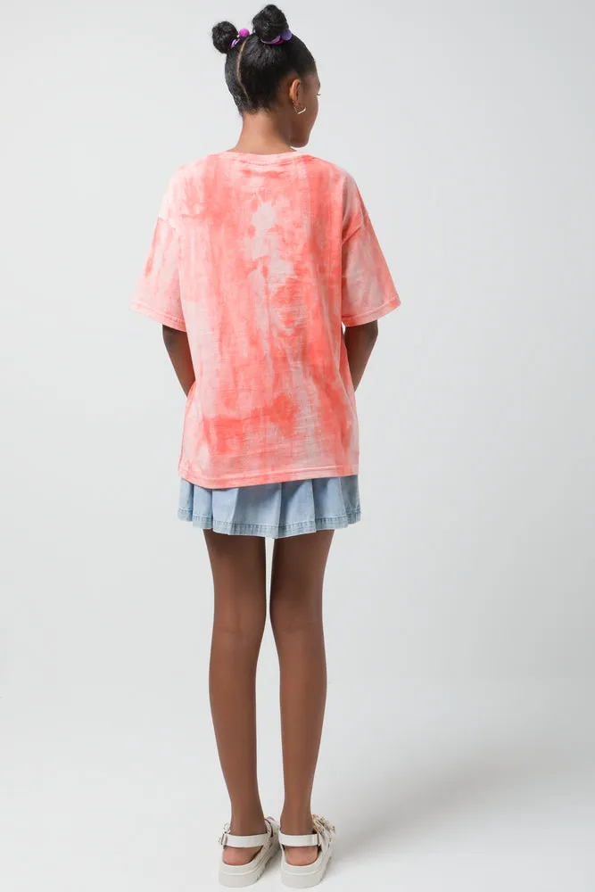 Barbie Oversized T-Shirt Coral