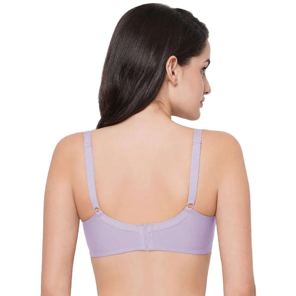 Basic Mold Padded Non-Wired Full Coverage Everyday T-Shirt Bra - Lavender