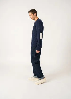 Batistin Long-Sleeved Henley T-Shirt  SAINT JAMES x Maison FT (INSIGNE/ECUME)