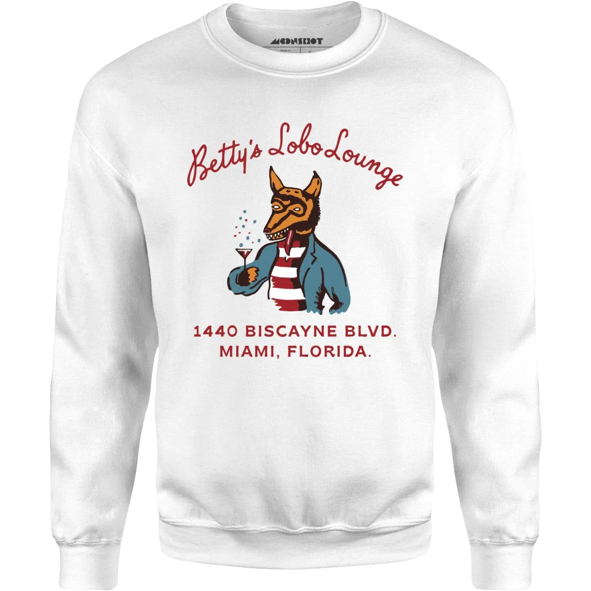 Betty's Lobo Lounge - Miami, FL - Vintage Restaurant - Unisex Sweatshirt