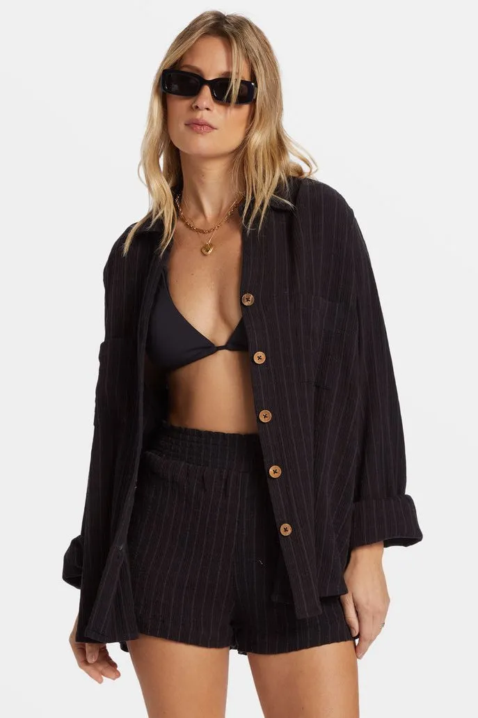 BILLABONG Swell Crinkle Cotton Stripe Shirt
