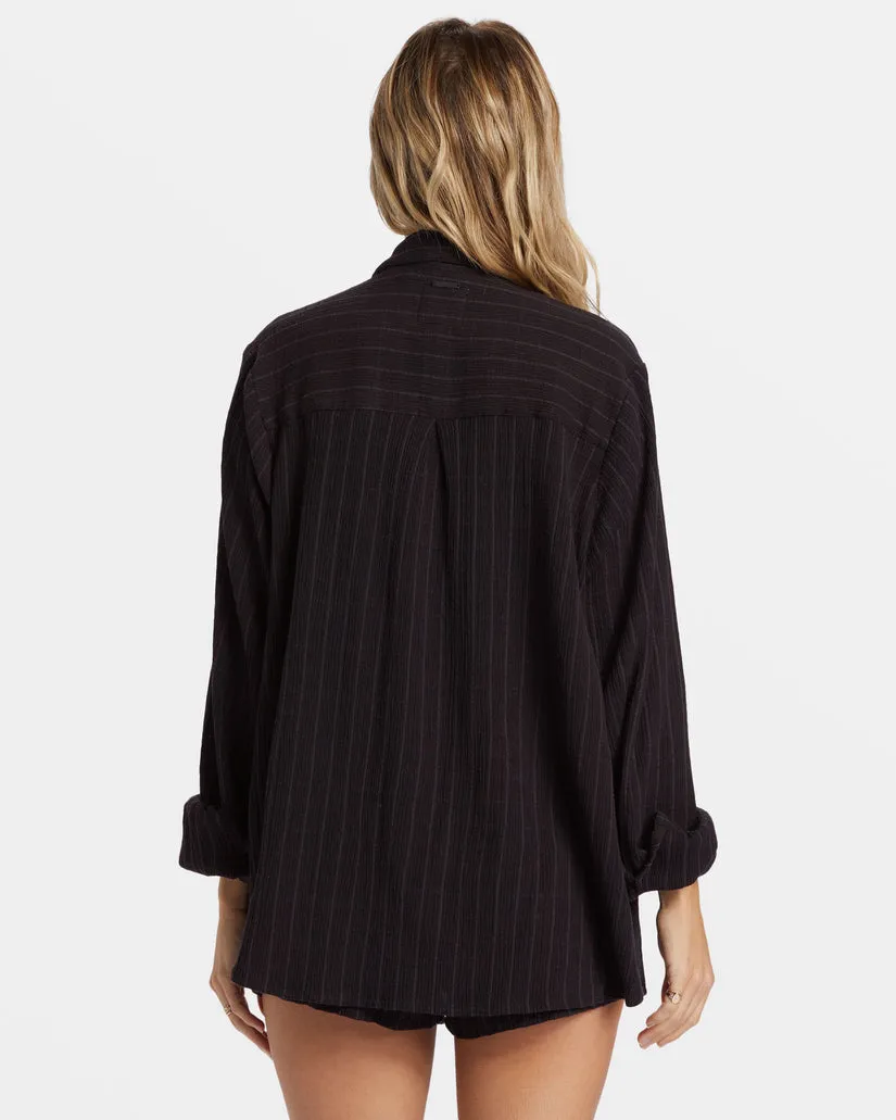 BILLABONG Swell Crinkle Cotton Stripe Shirt