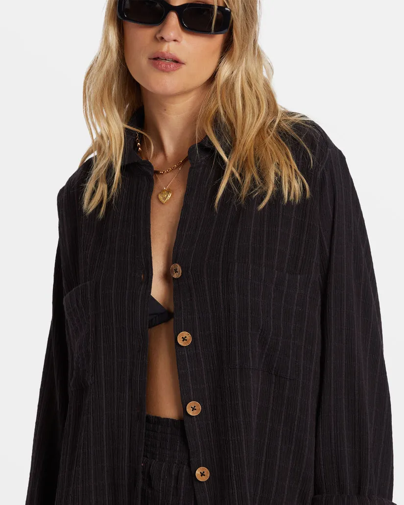 BILLABONG Swell Crinkle Cotton Stripe Shirt