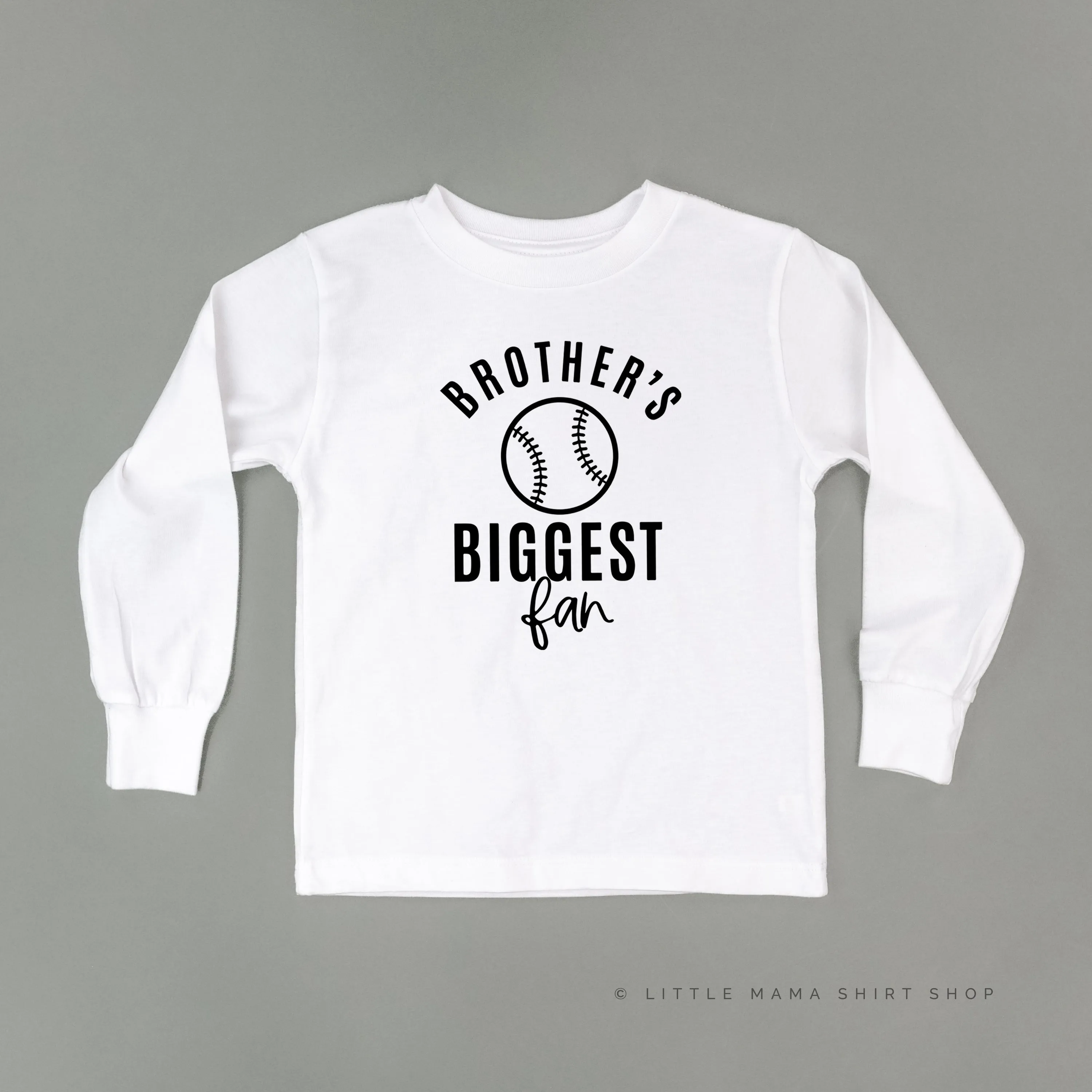 Brother's Biggest Fan - Baseball - Long Sleeve Child Shirt