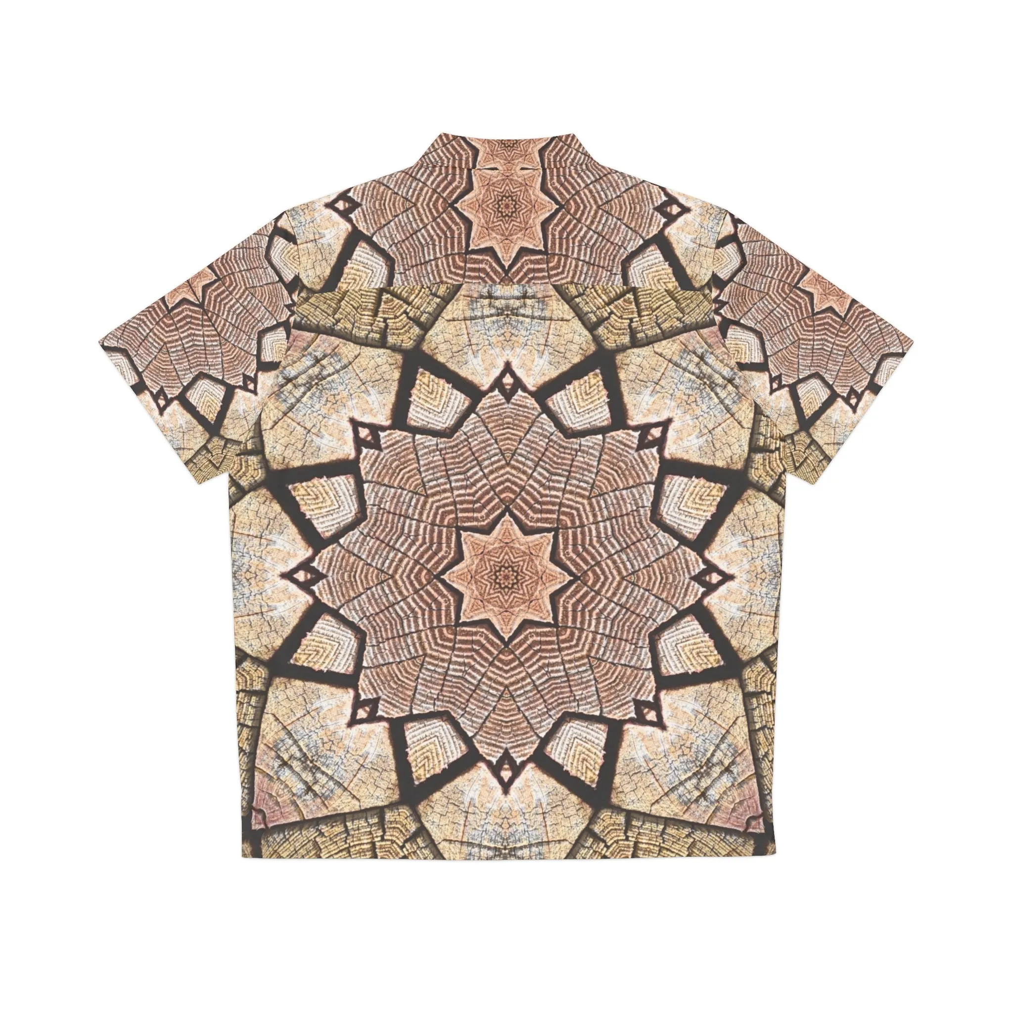 Brown Mandala - Inovax Men's Hawaiian Shirt