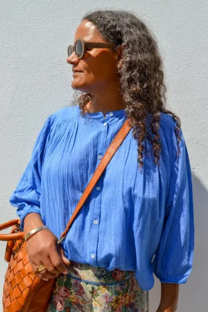 By-Bar Becky Sapphire Blue Athia Blouse