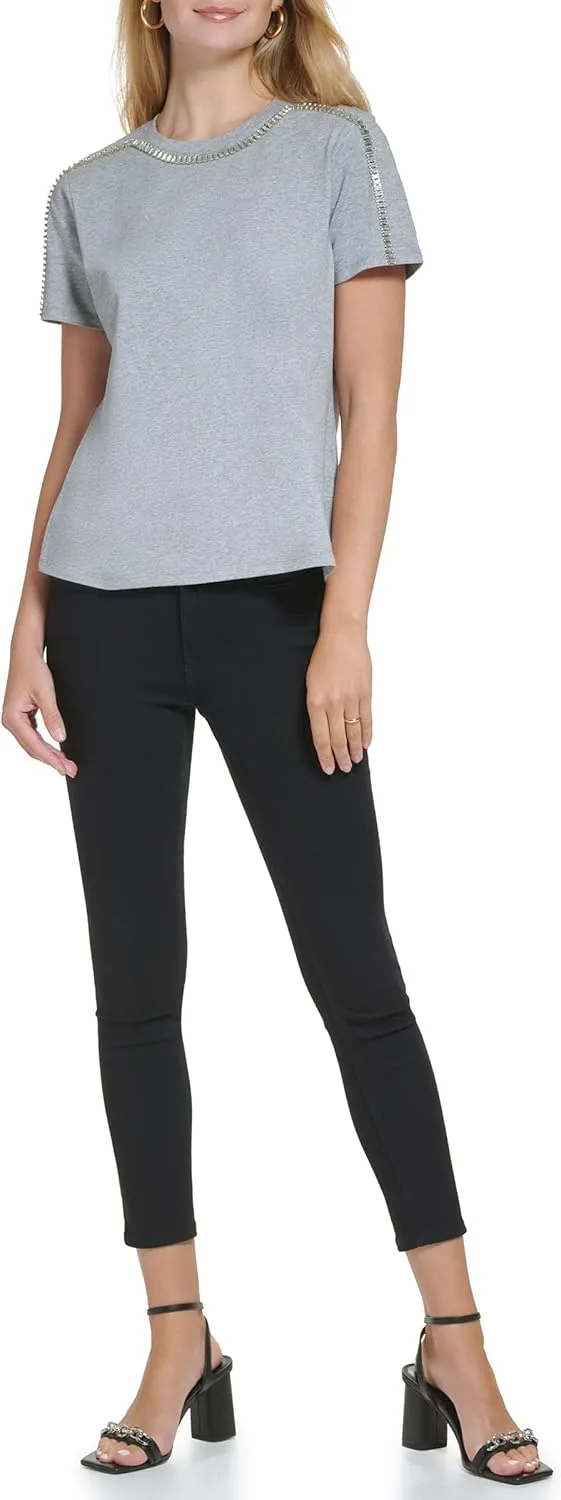 Calvin Klein Women's Soft Logo Comfortable Velour Everyday Sweatshirt