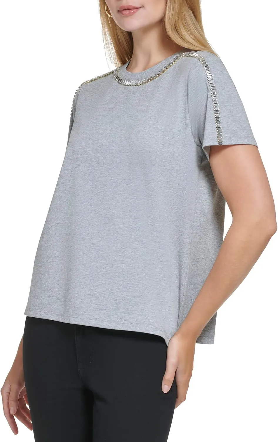 Calvin Klein Women's Soft Logo Comfortable Velour Everyday Sweatshirt