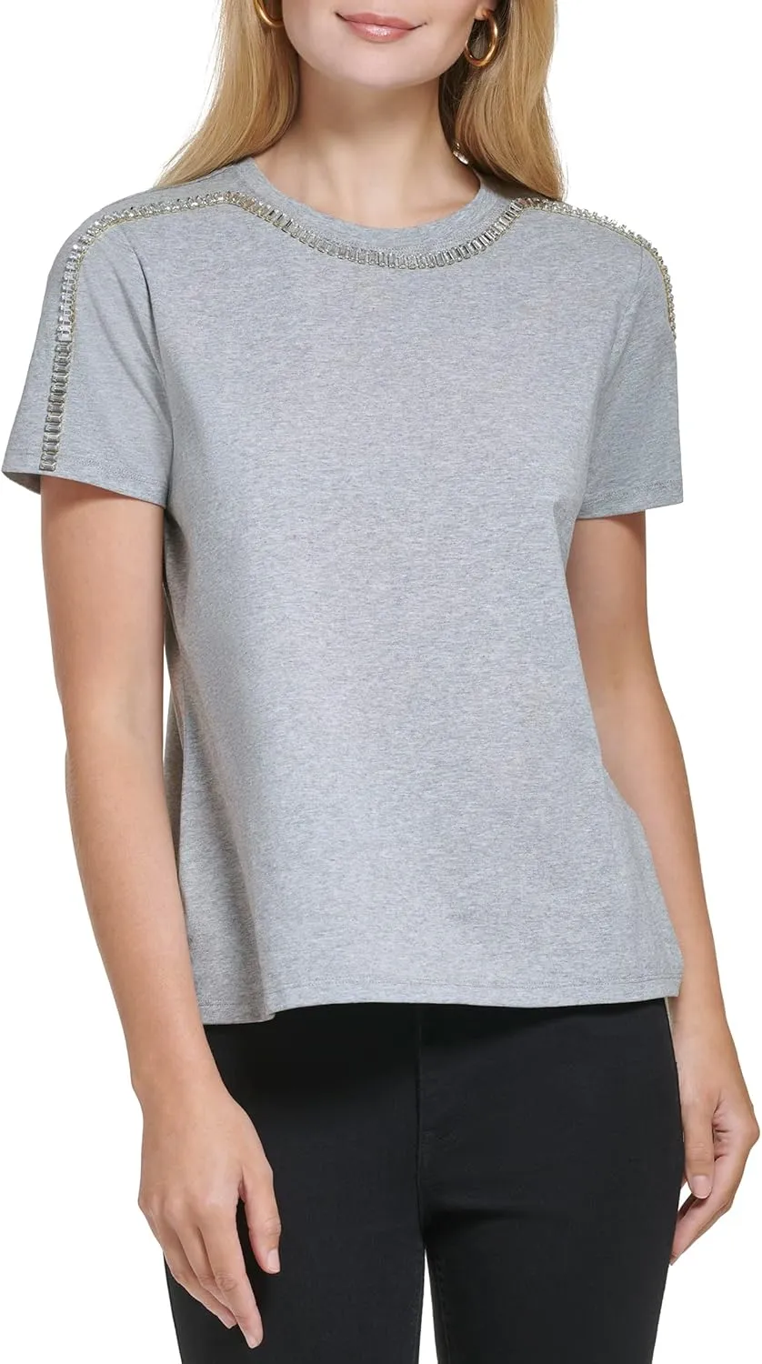Calvin Klein Women's Soft Logo Comfortable Velour Everyday Sweatshirt