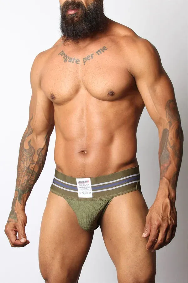 Cellblock 13 Tight End 3" jockstrap army green