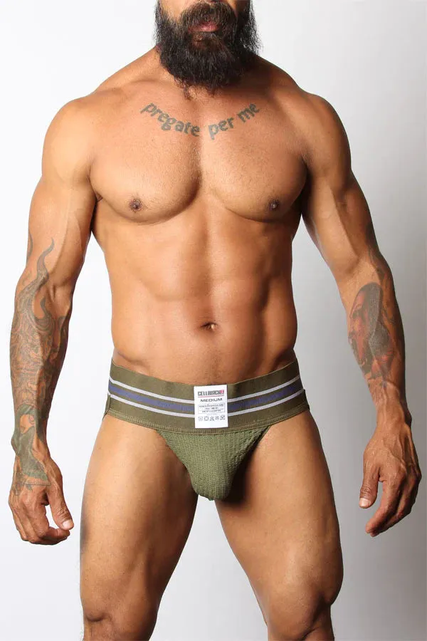 Cellblock 13 Tight End 3" jockstrap army green