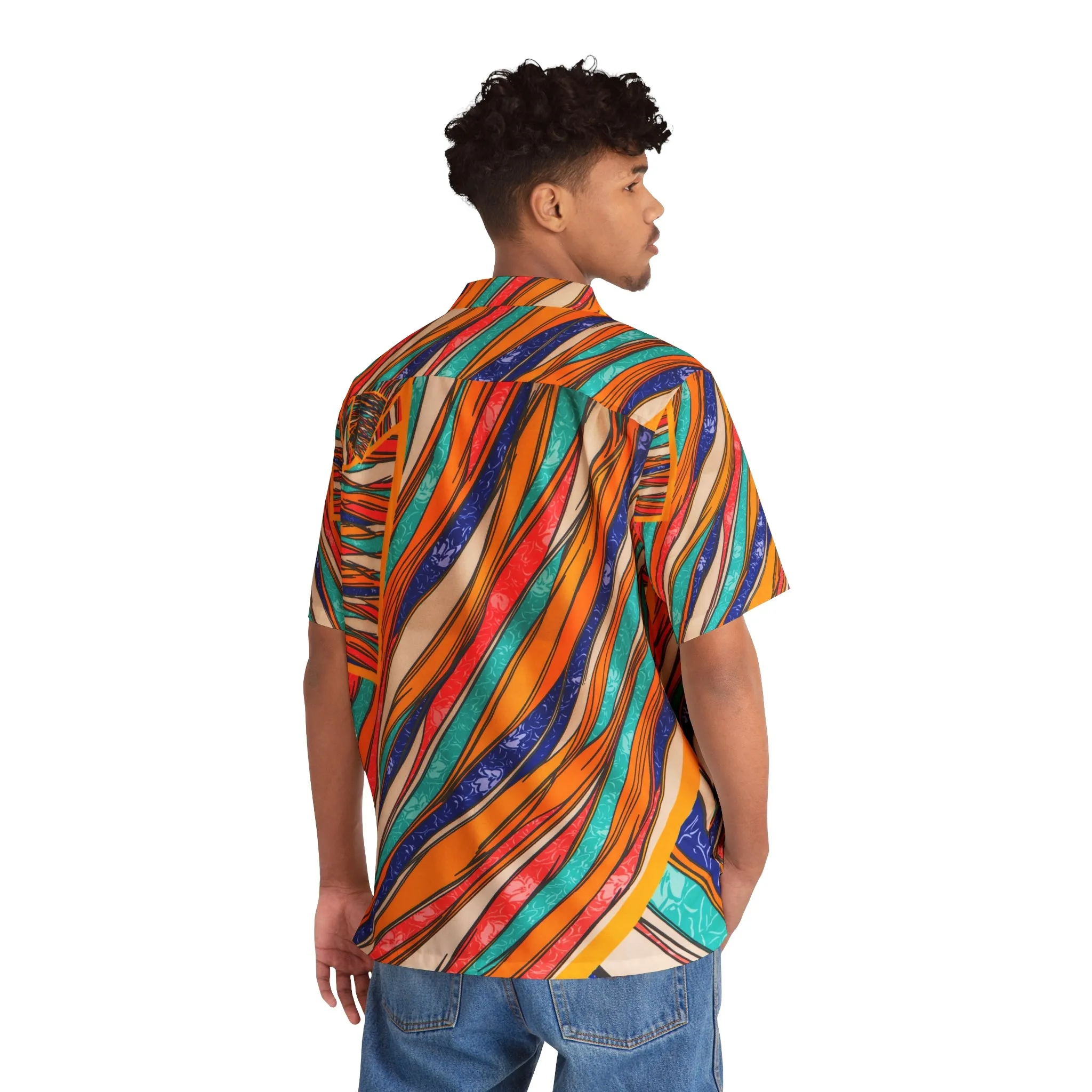 Color Brushstroke - Inovax Men's Hawaiian Shirt