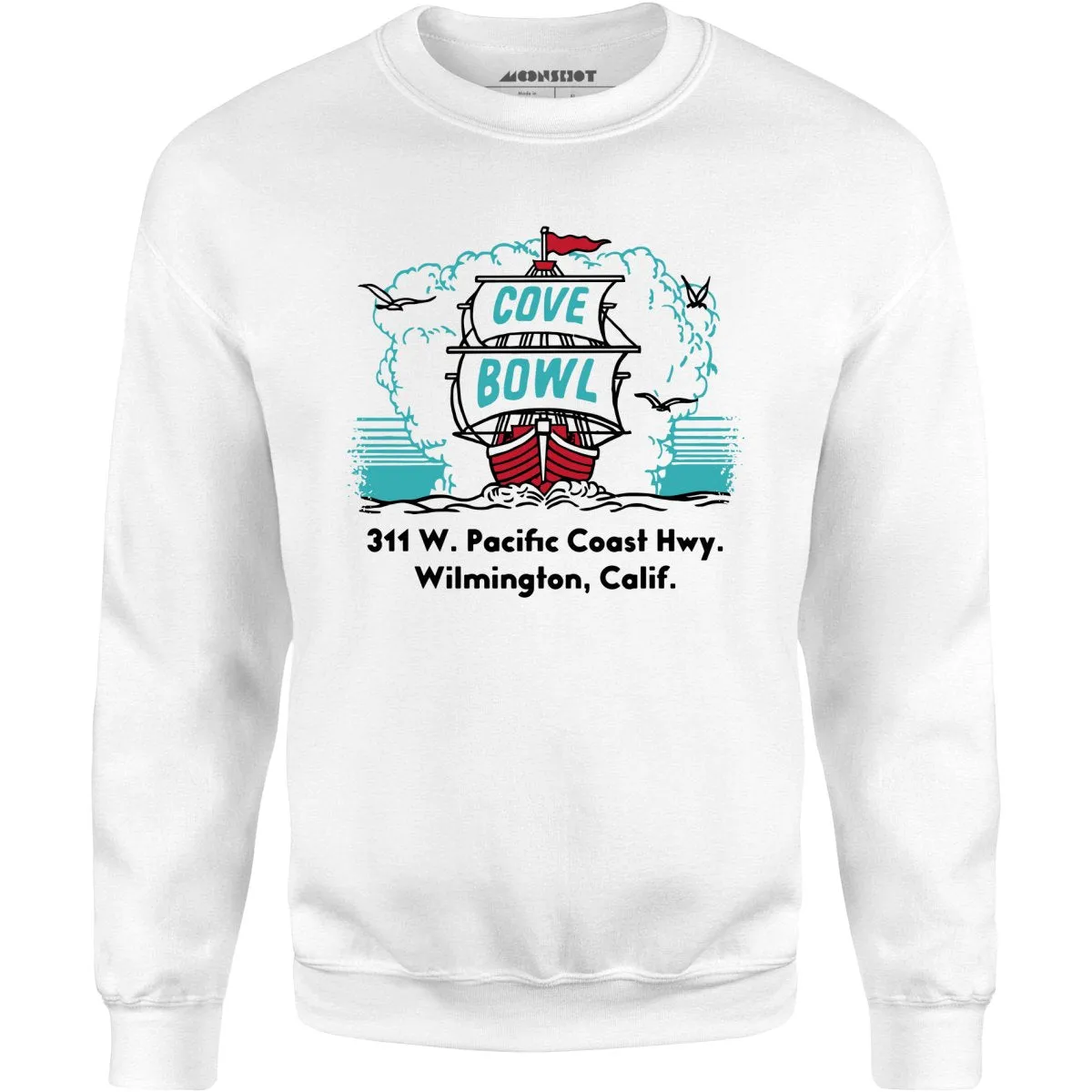 Cove Bowl - Wilmington, CA - Vintage Bowling Alley - Unisex Sweatshirt