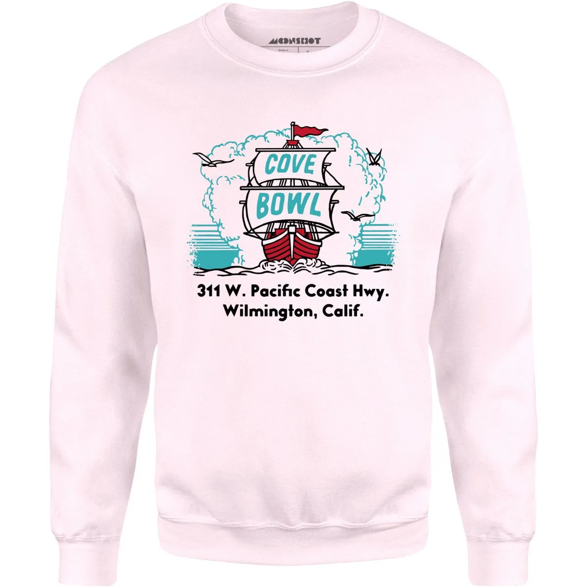 Cove Bowl - Wilmington, CA - Vintage Bowling Alley - Unisex Sweatshirt