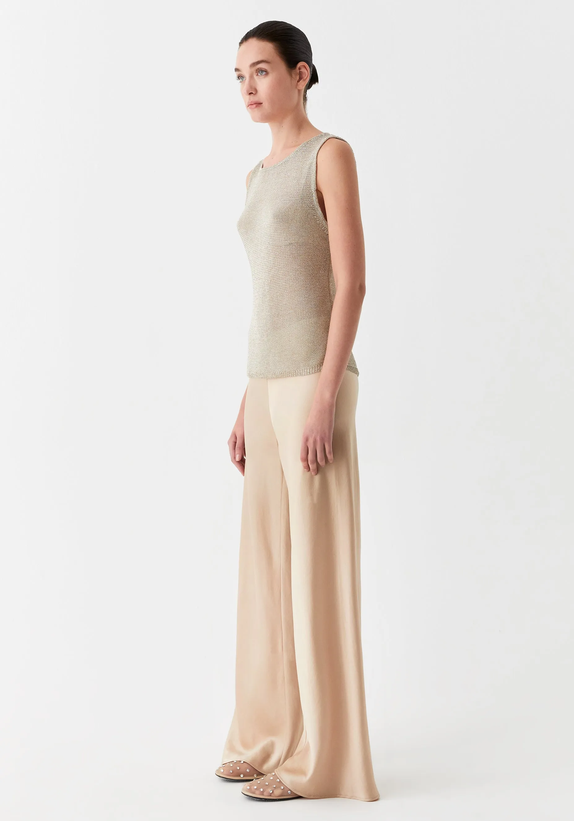 Dita Knit Tank_Champagne