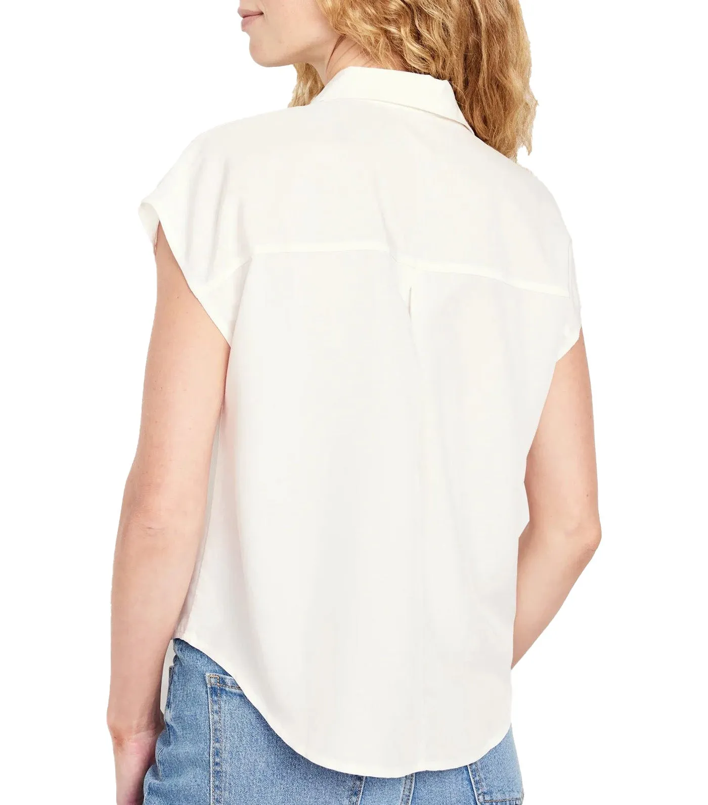 Dolman-Sleeve Utility Top for Women Sea Salt