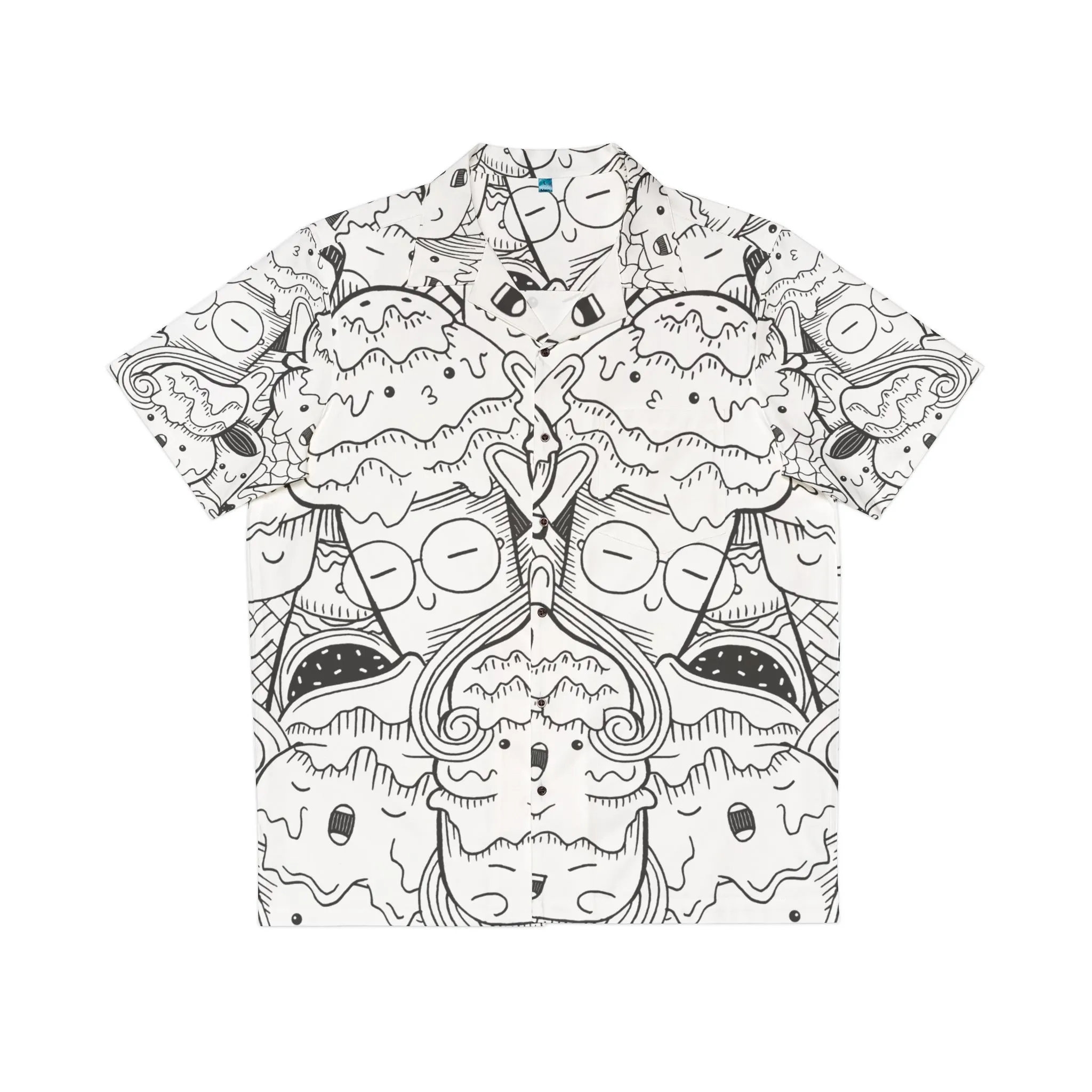 Doodle Icecream - Inovax Men's Hawaiian Shirt