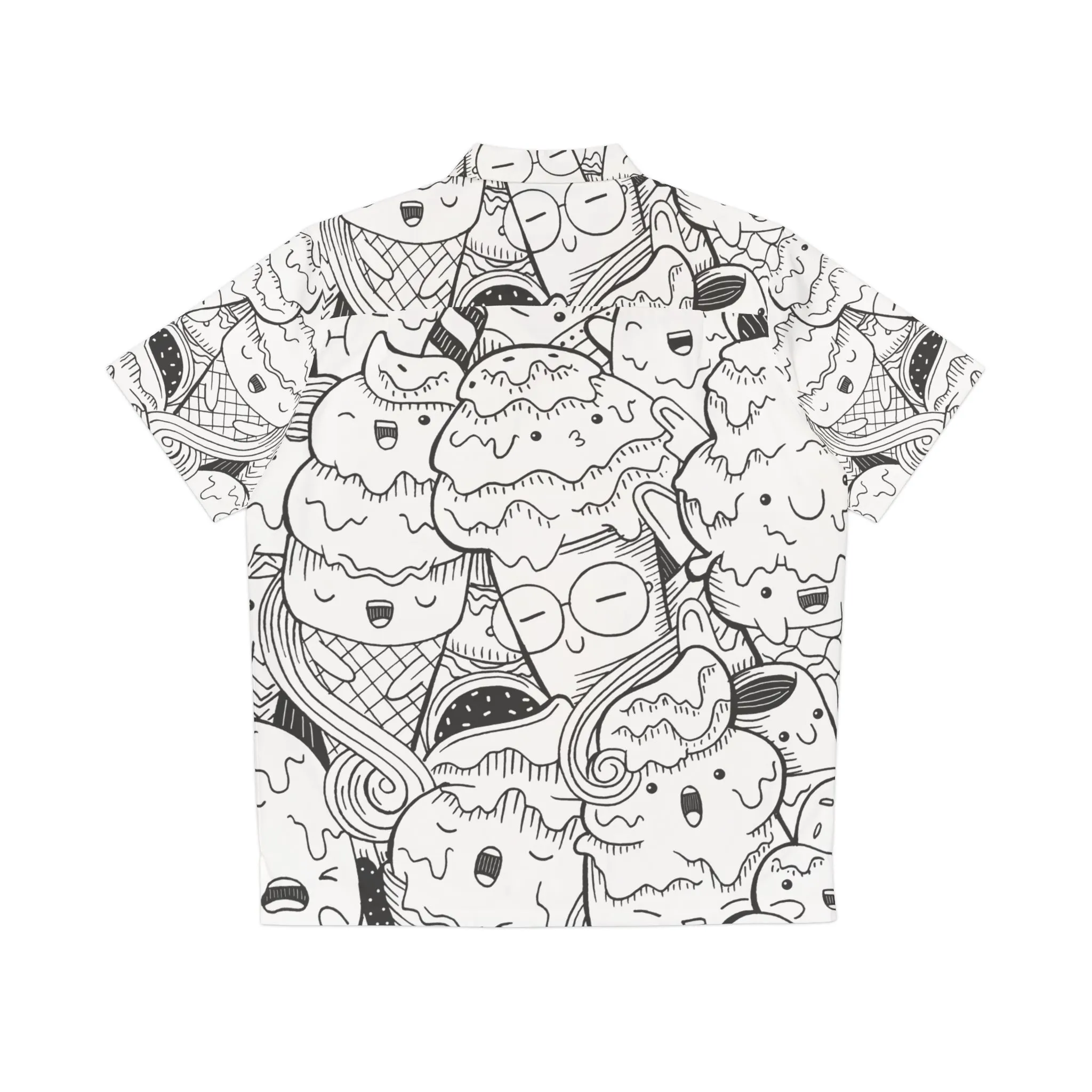 Doodle Icecream - Inovax Men's Hawaiian Shirt