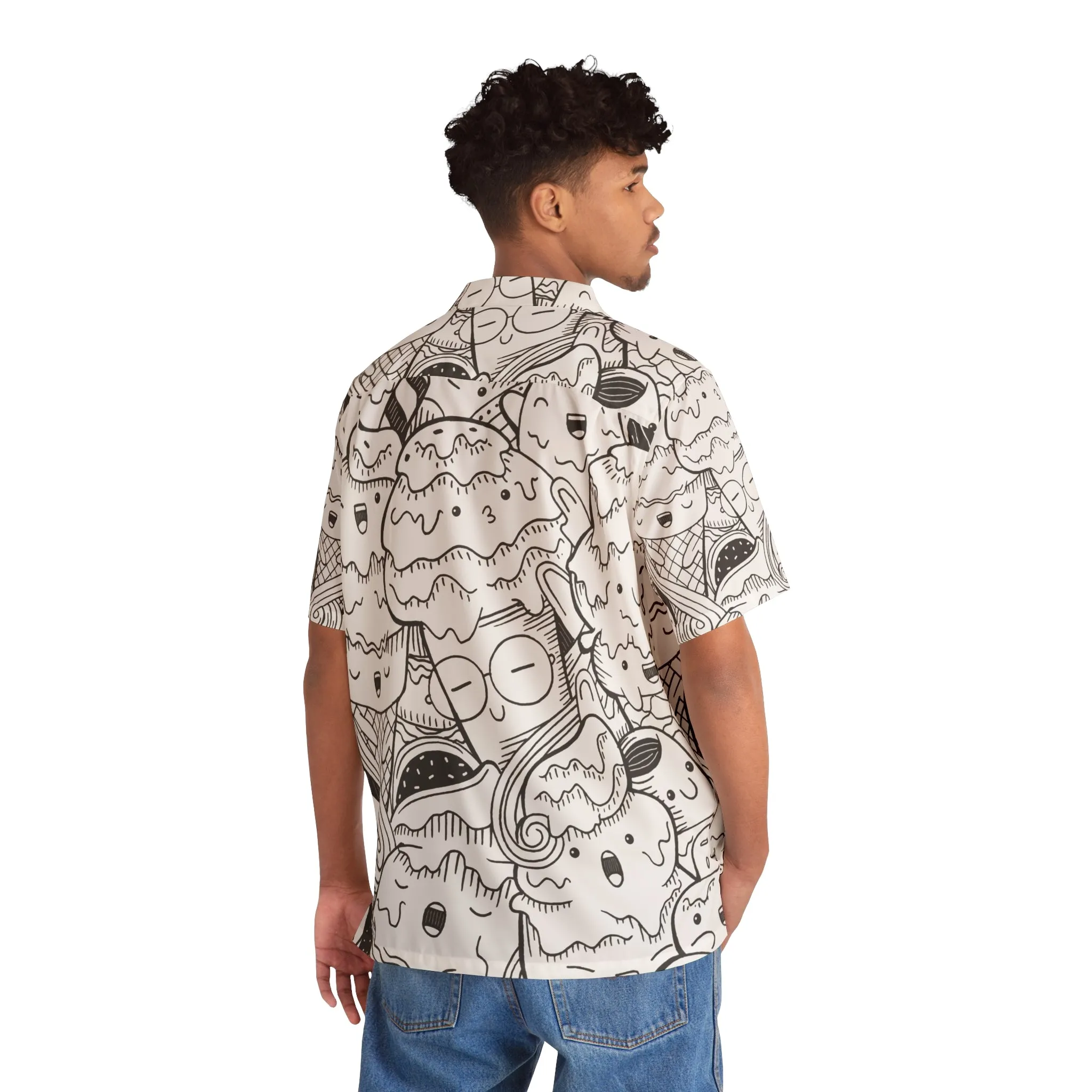Doodle Icecream - Inovax Men's Hawaiian Shirt
