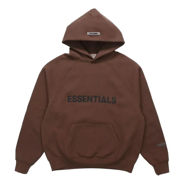 Fear of God Essentials FW20 Hoodie 'Rain Drum', brown