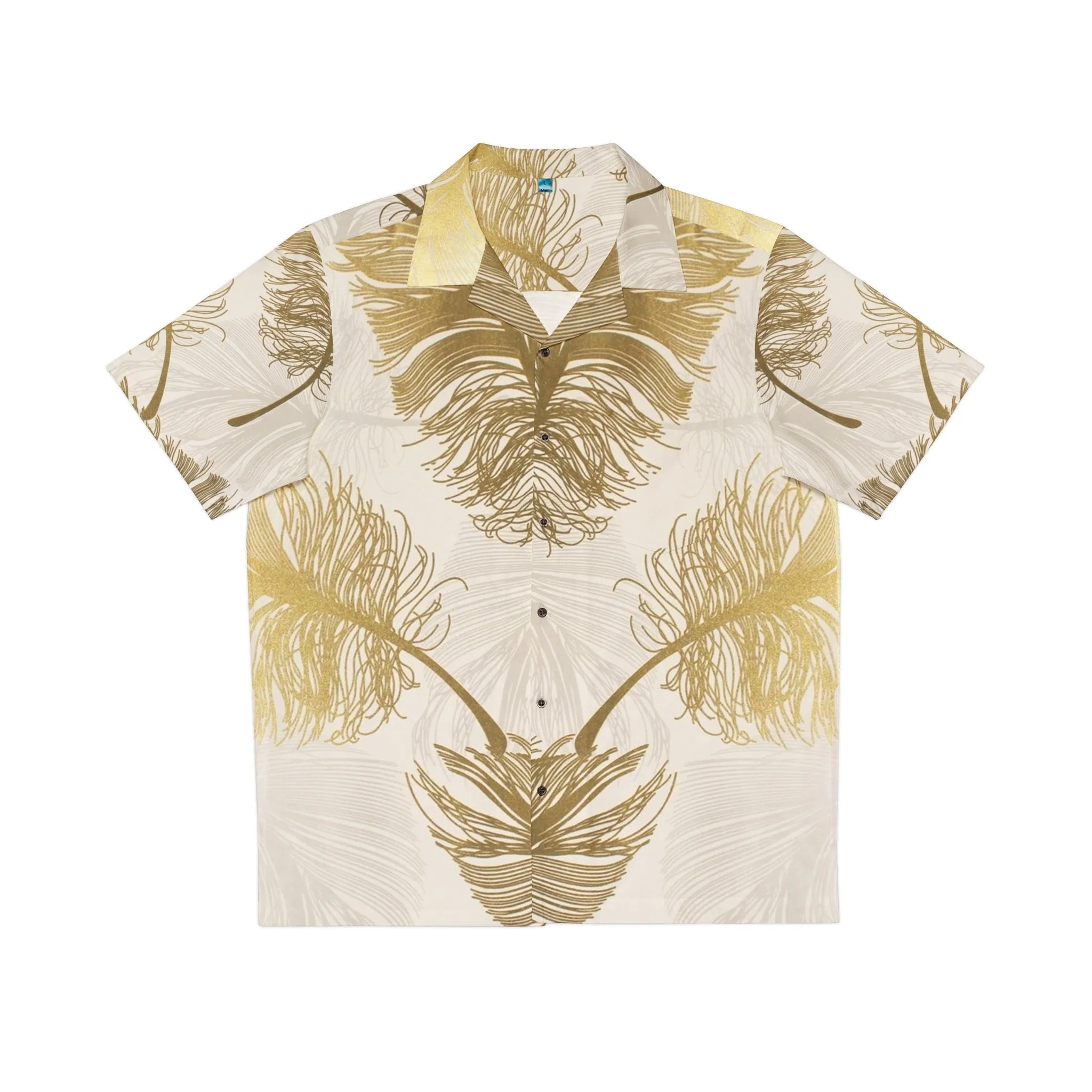 Golden Feathers - Inovax Men's Hawaiian Shirt