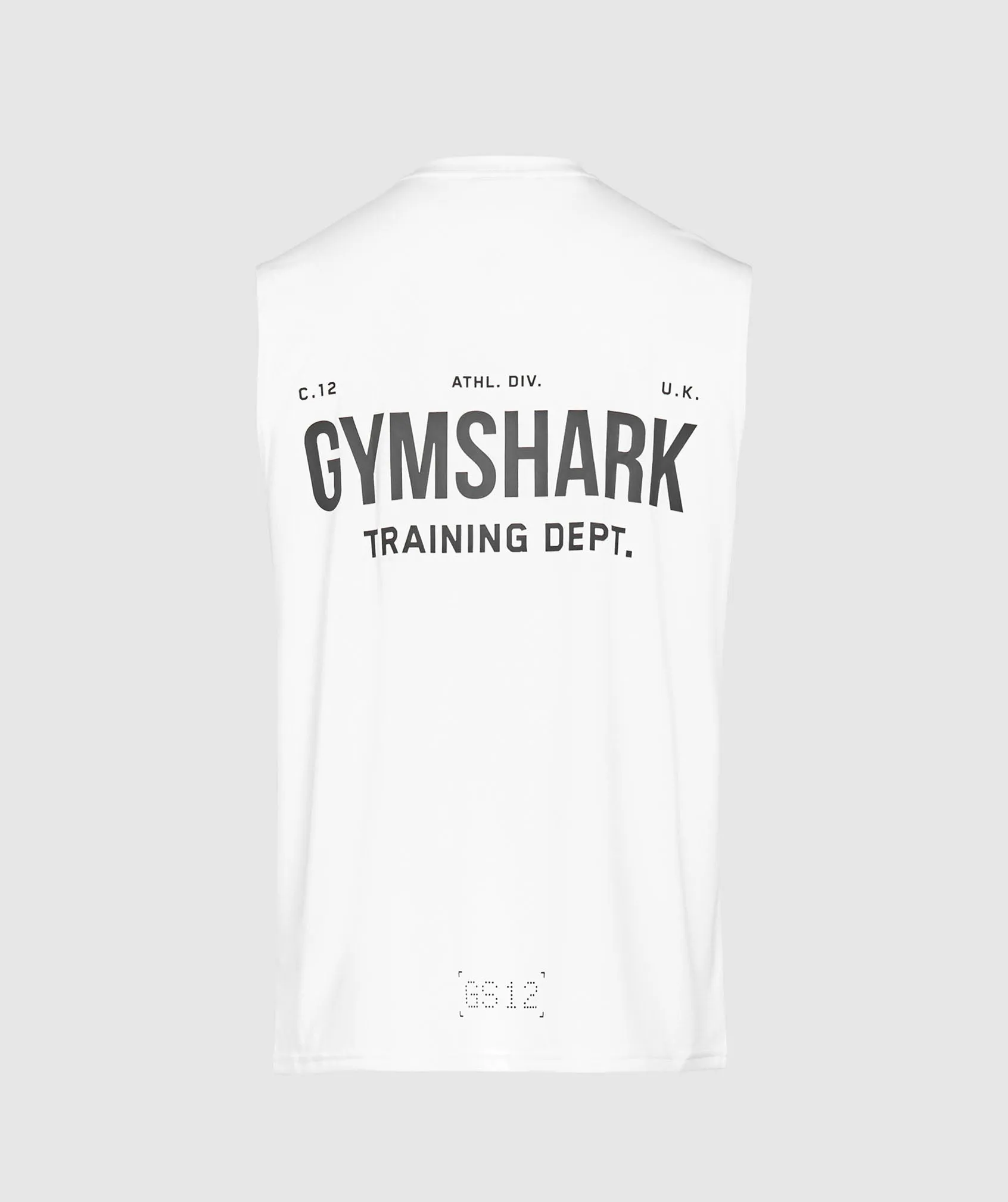 Gymshark Training Department Cut Off Tank - White