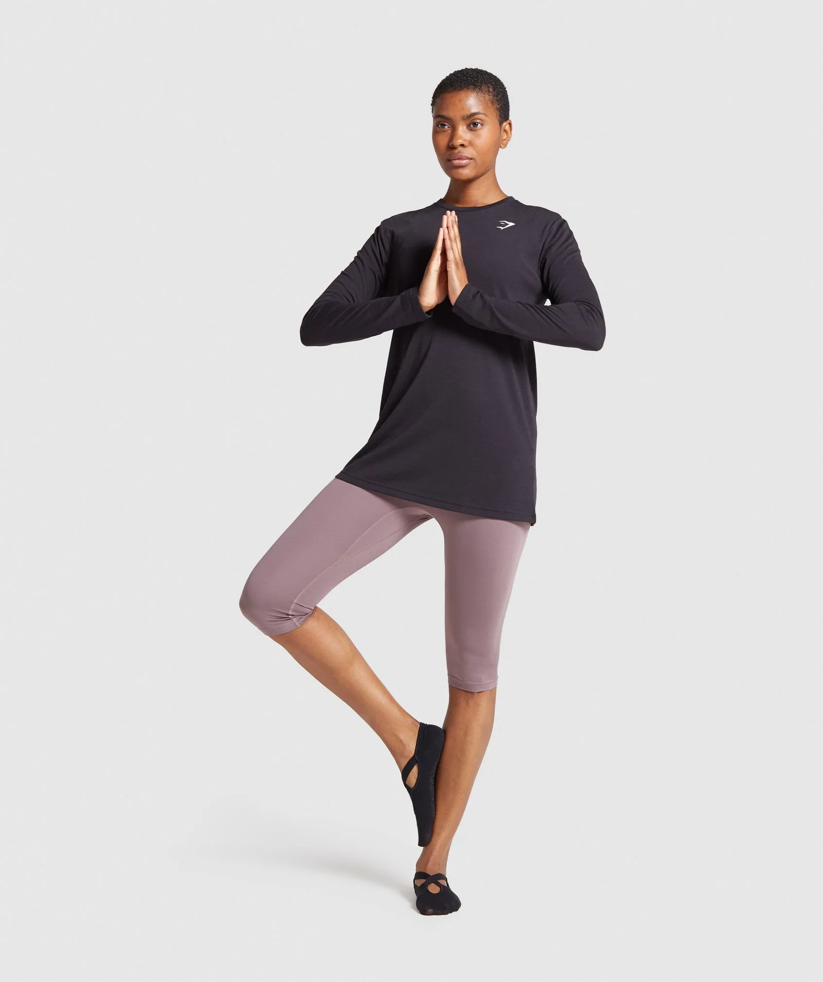 Gymshark Training Oversized Long Sleeve Tee - Black