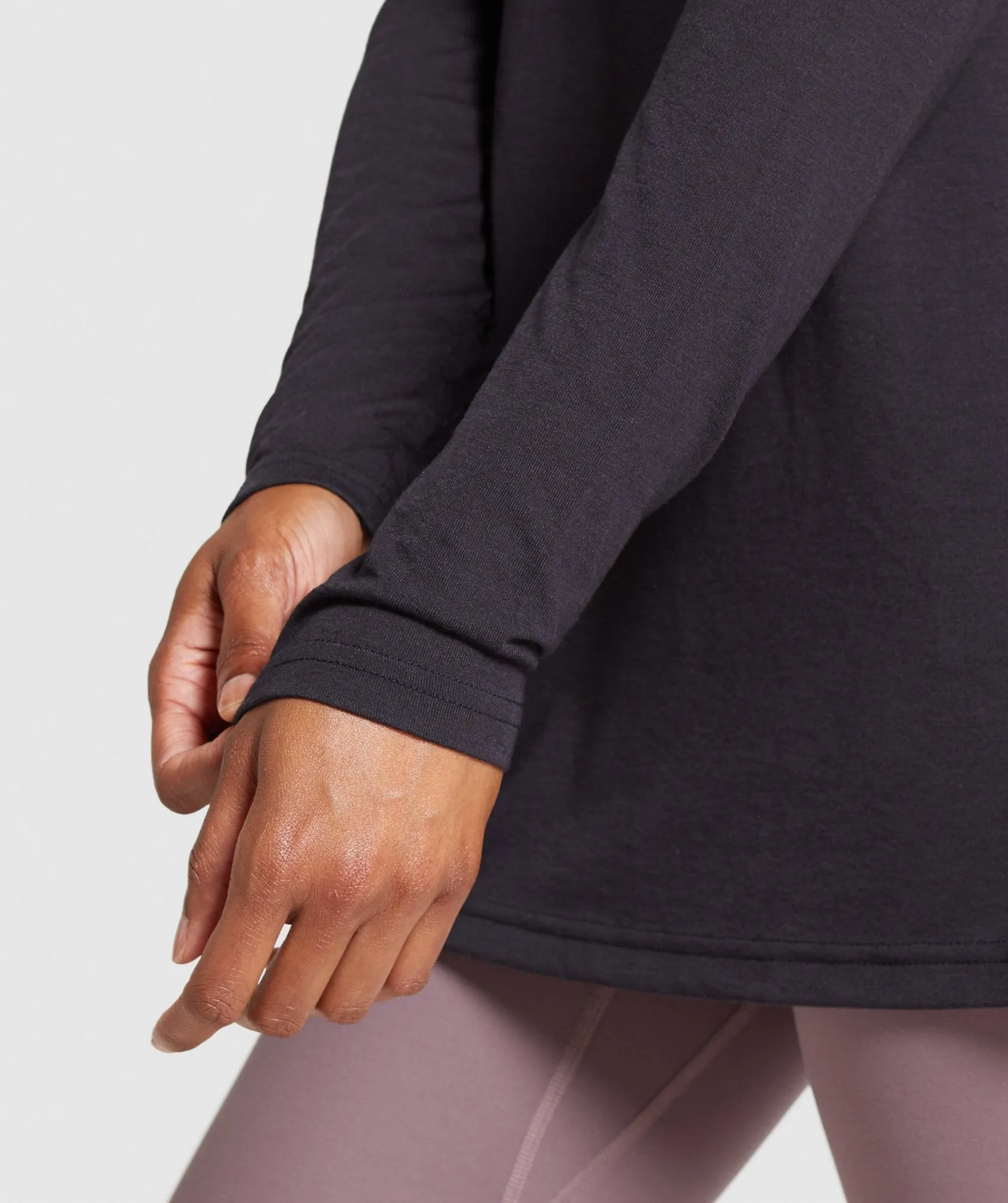 Gymshark Training Oversized Long Sleeve Tee - Black