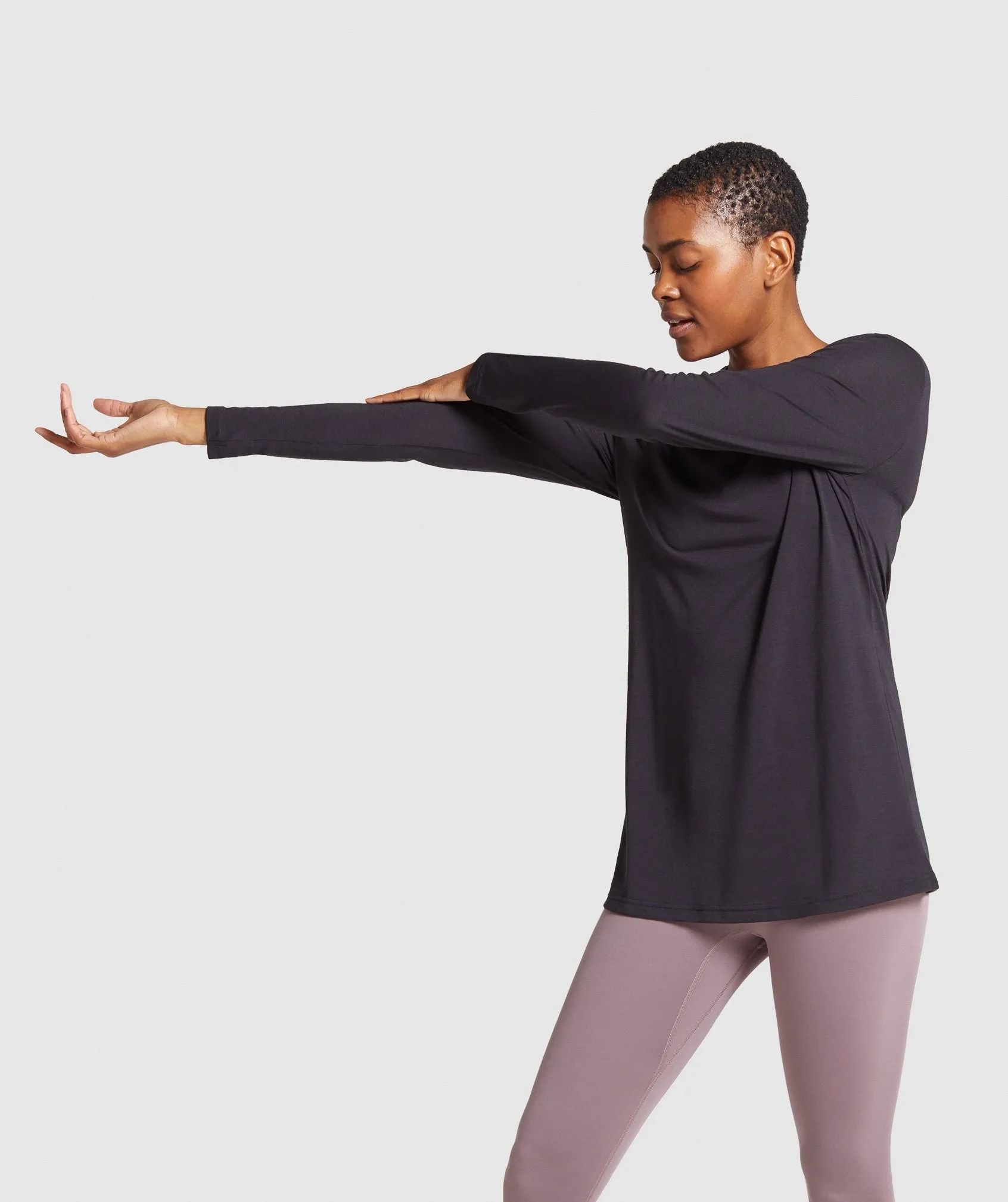 Gymshark Training Oversized Long Sleeve Tee - Black