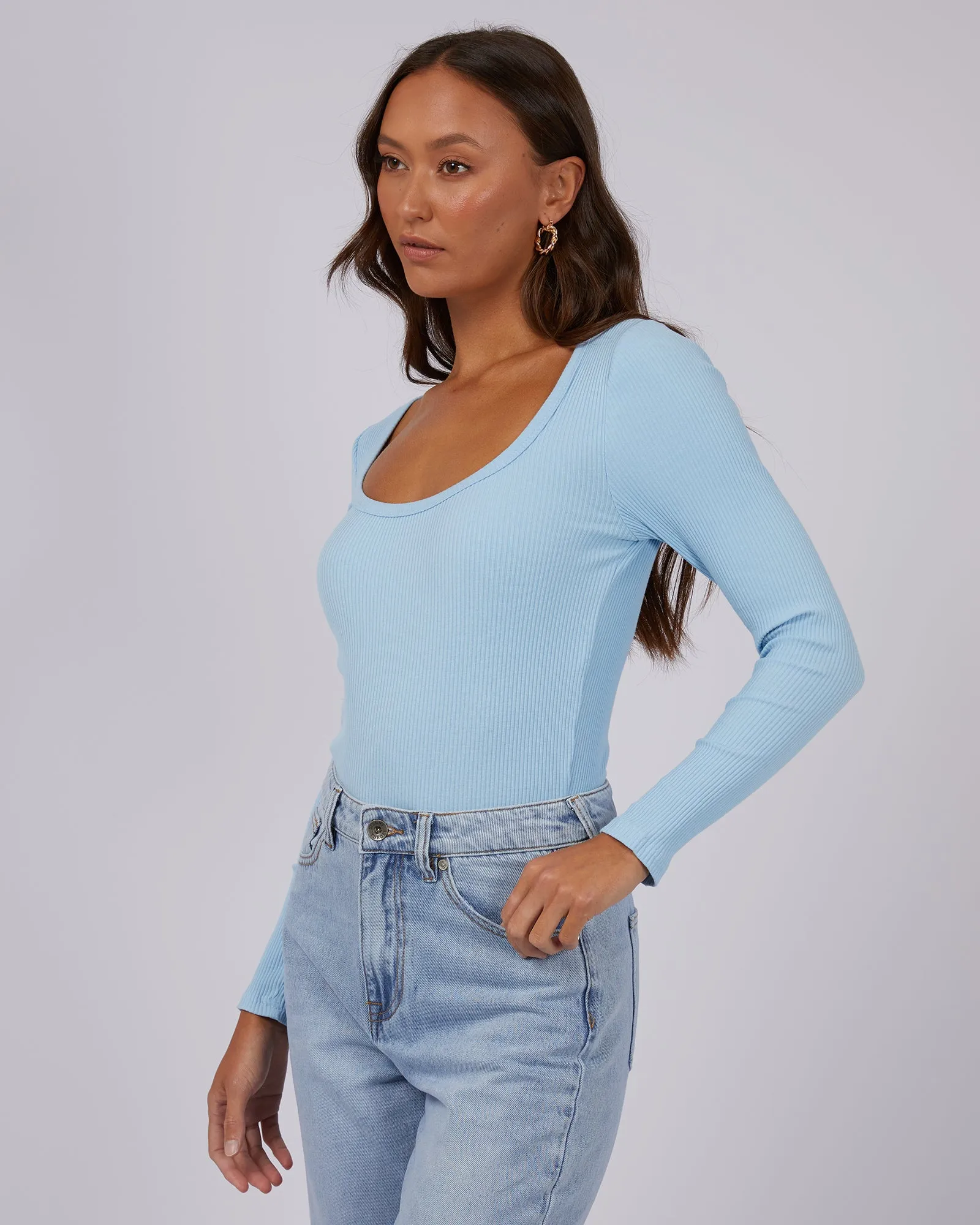 Hazel Long Sleeve Sky Blue