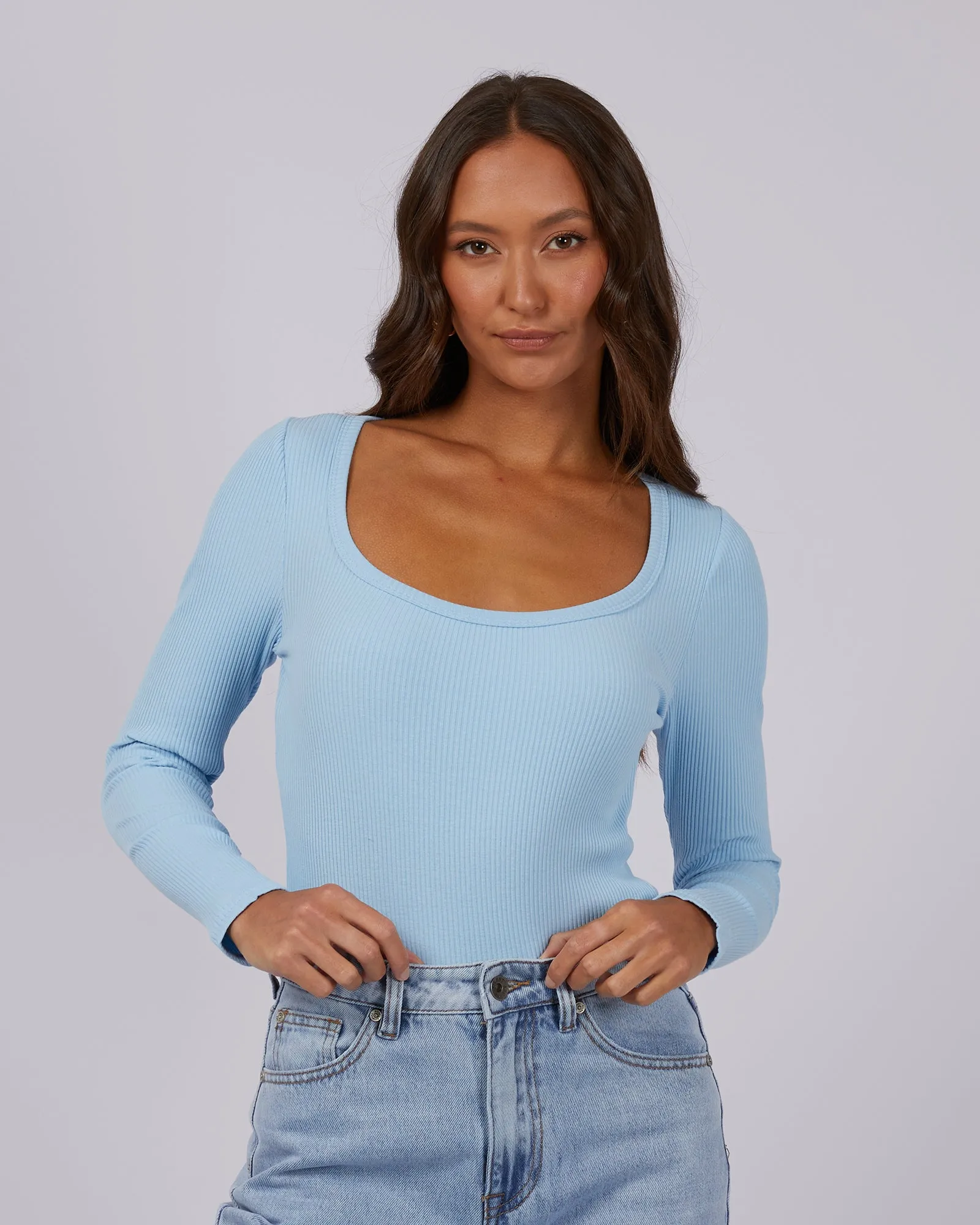 Hazel Long Sleeve Sky Blue