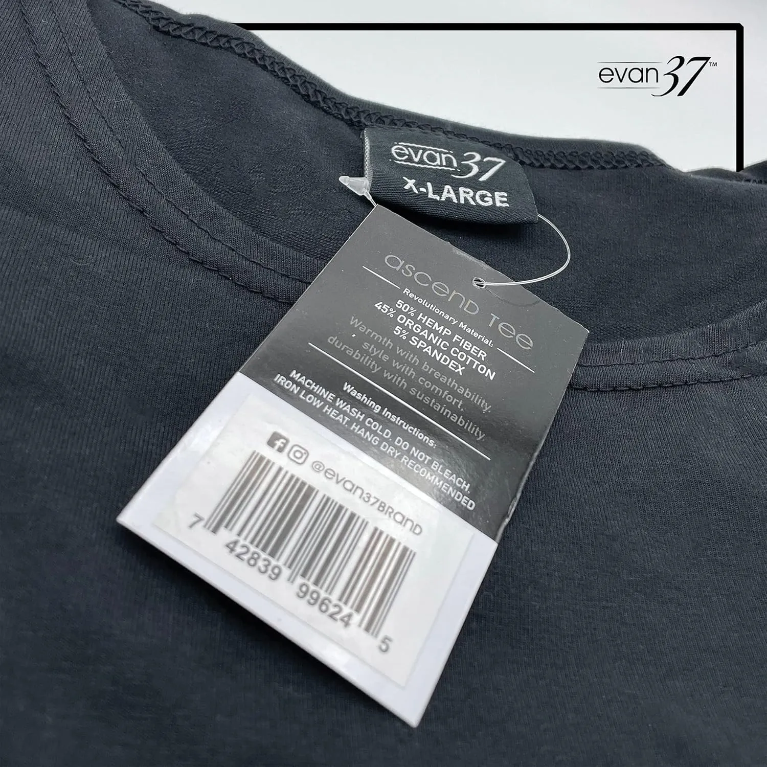 Hemp Blend Swoop Cut Ascend Tee - Comfortable, Soft, and Durable - Organically Sourced Hemp & Cotton…