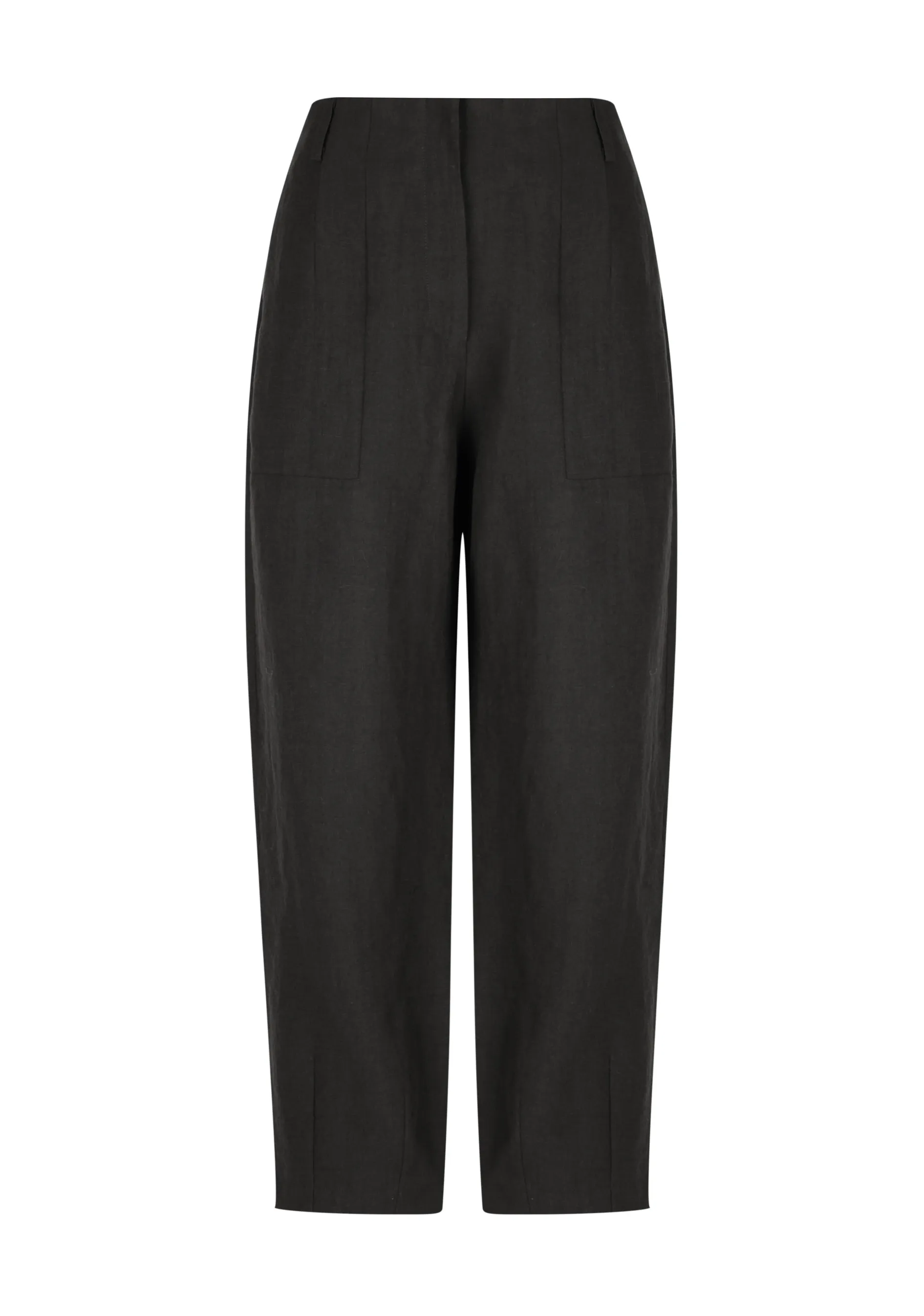 Henley Linen Pant_Black