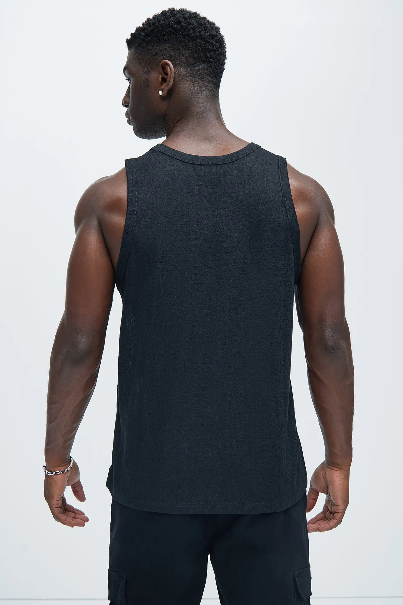 Henrik Textured Tank - Black