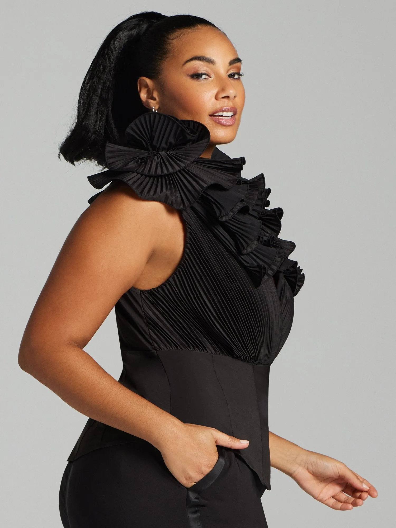 Iria Floral Embroidered Corset Top