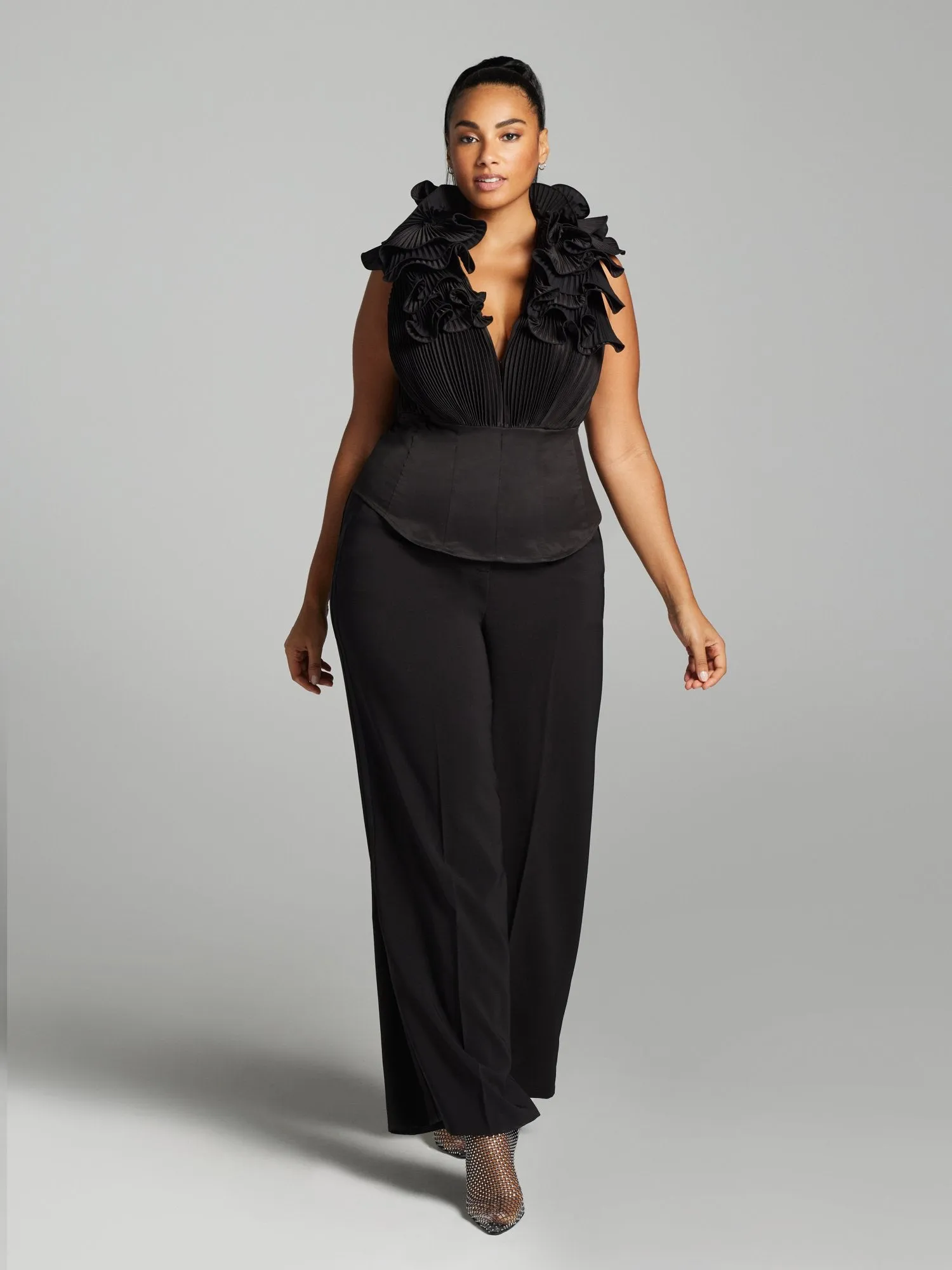 Iria Floral Embroidered Corset Top