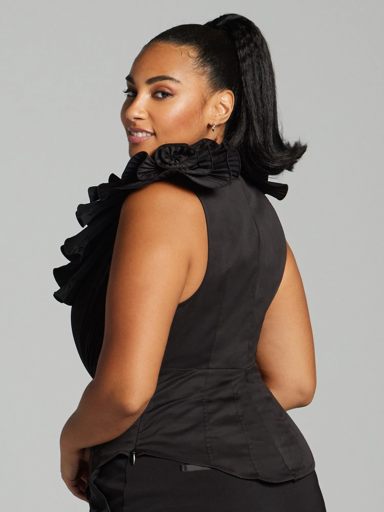 Iria Floral Embroidered Corset Top