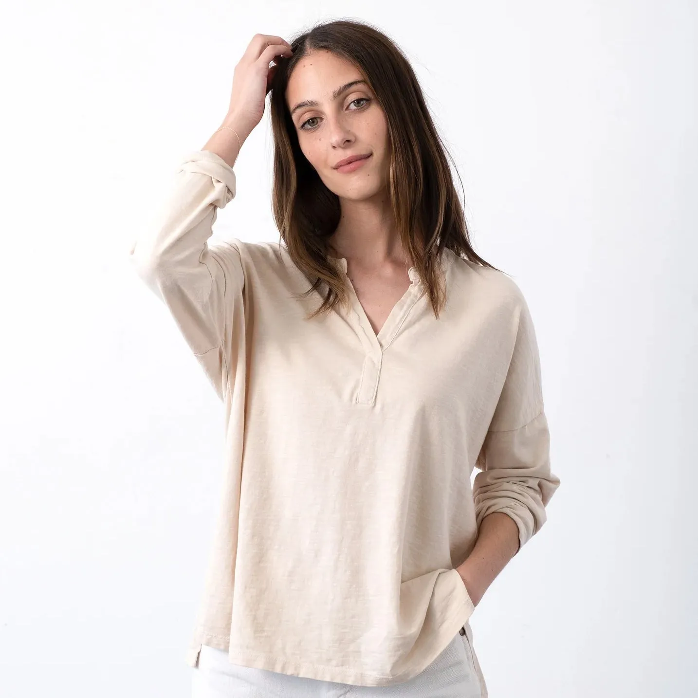 It Is Well L.A. Long Sleeve Henley Tee