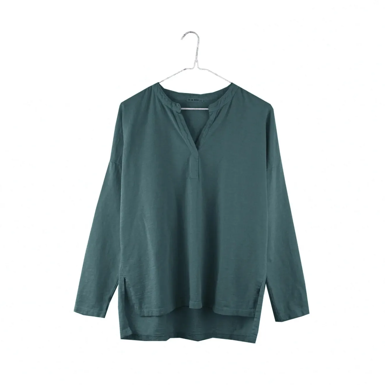It Is Well L.A. Long Sleeve Henley Tee