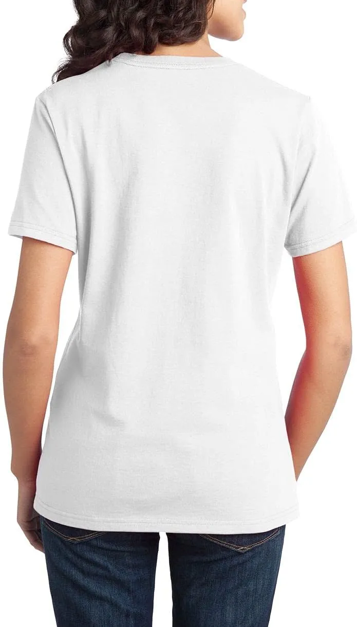 JustBlanks Womens Perfect Durable Short Sleeves T-Shirts 100% Cotton Ring Spun Tee