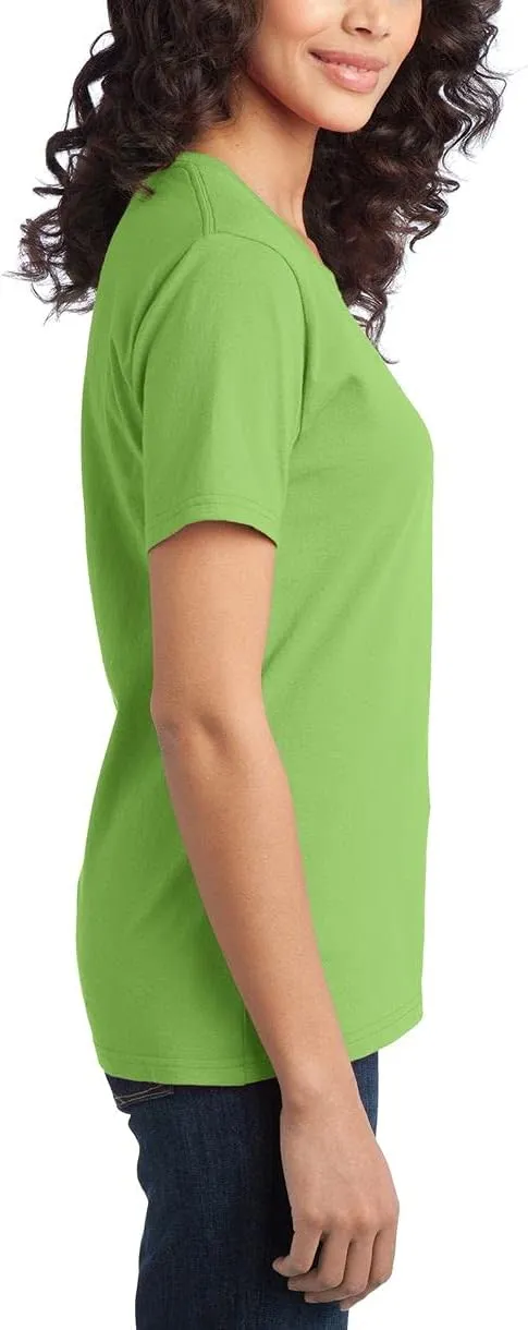 JustBlanks Womens Perfect Durable Short Sleeves T-Shirts 100% Cotton Ring Spun Tee