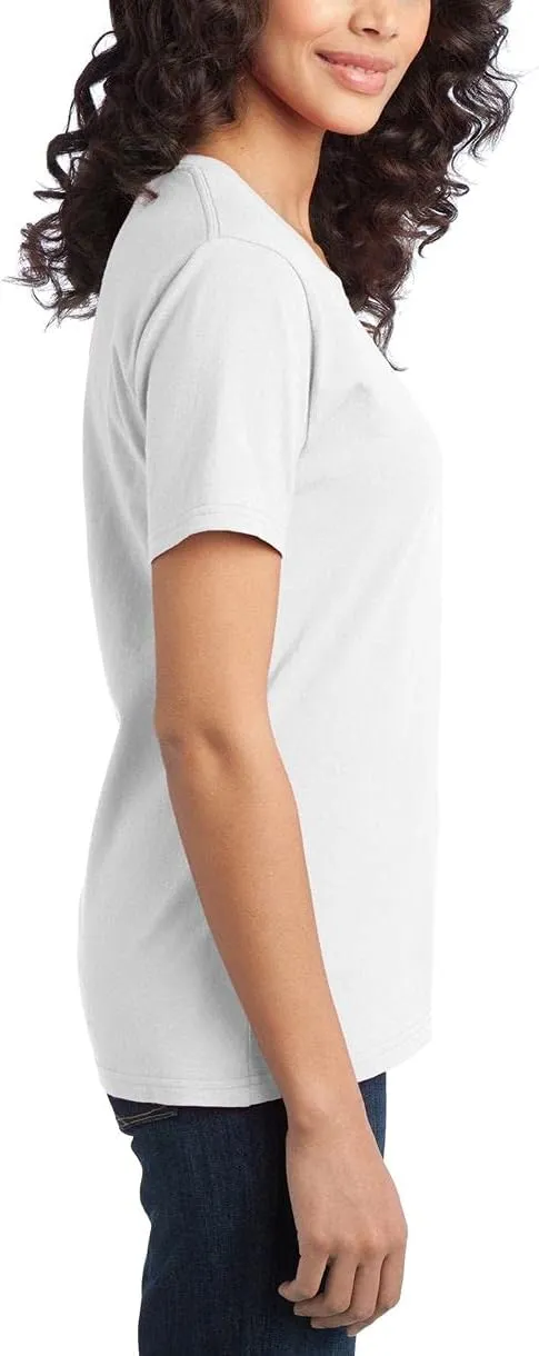 JustBlanks Womens Perfect Durable Short Sleeves T-Shirts 100% Cotton Ring Spun Tee