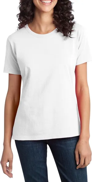 JustBlanks Womens Perfect Durable Short Sleeves T-Shirts 100% Cotton Ring Spun Tee