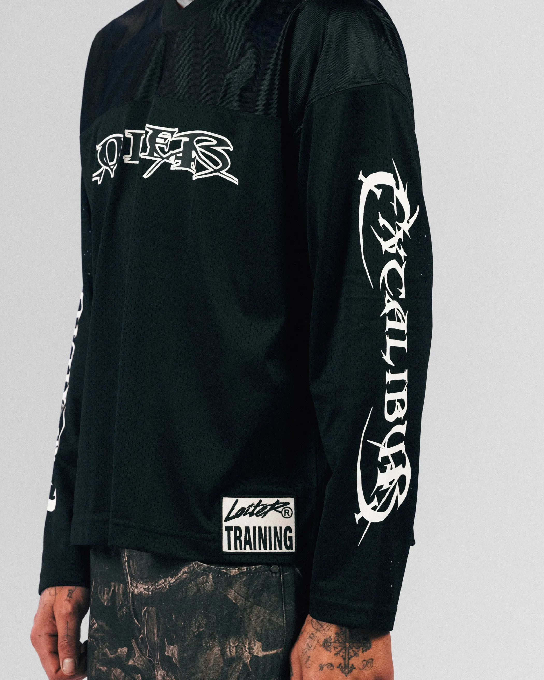 Loiter Long Sleeve Training Jersey Black