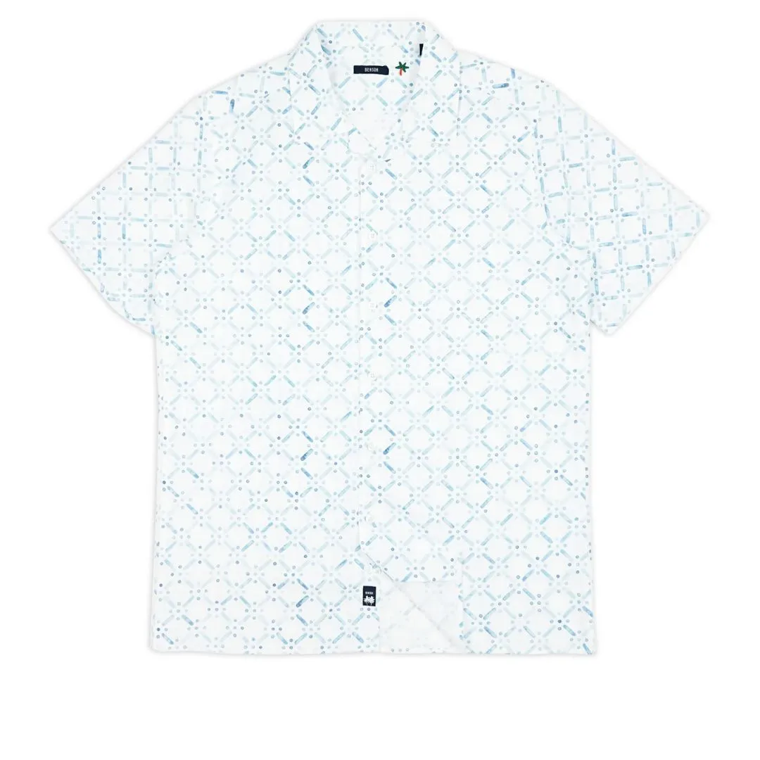 Malibu Camp Shirt (Blue Stencil)