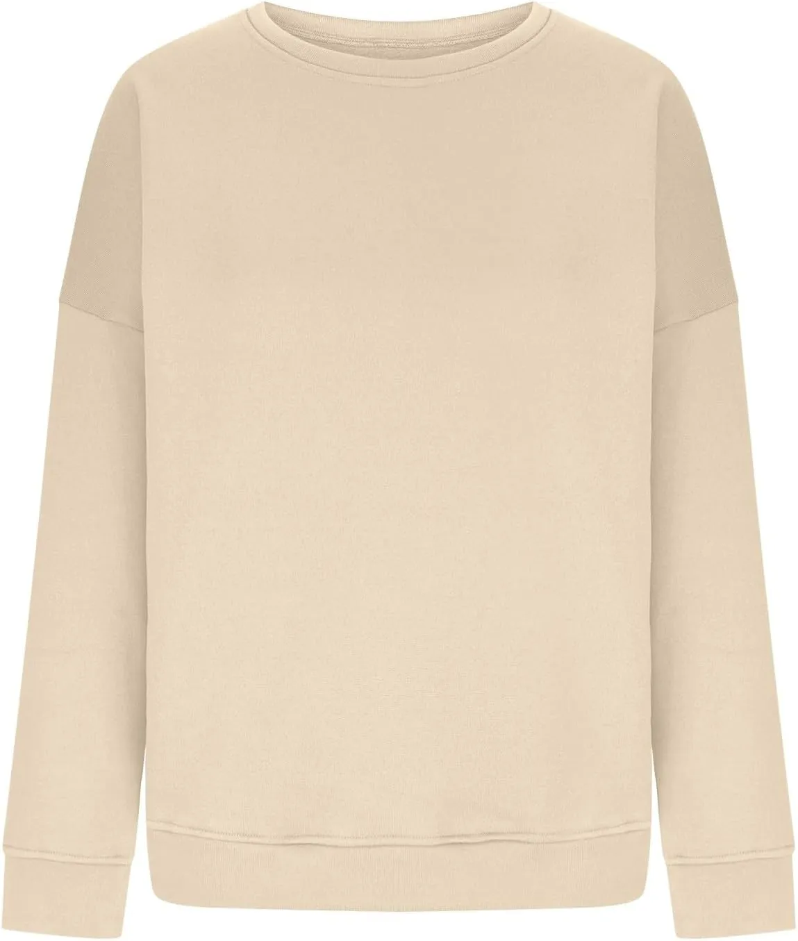 midelxp Oversized Crewneck Sweatshirt Women Loose Fit Long Sleeve Fleece Pullover Y2k Tops Fall Casual Preppy Clothes 2024