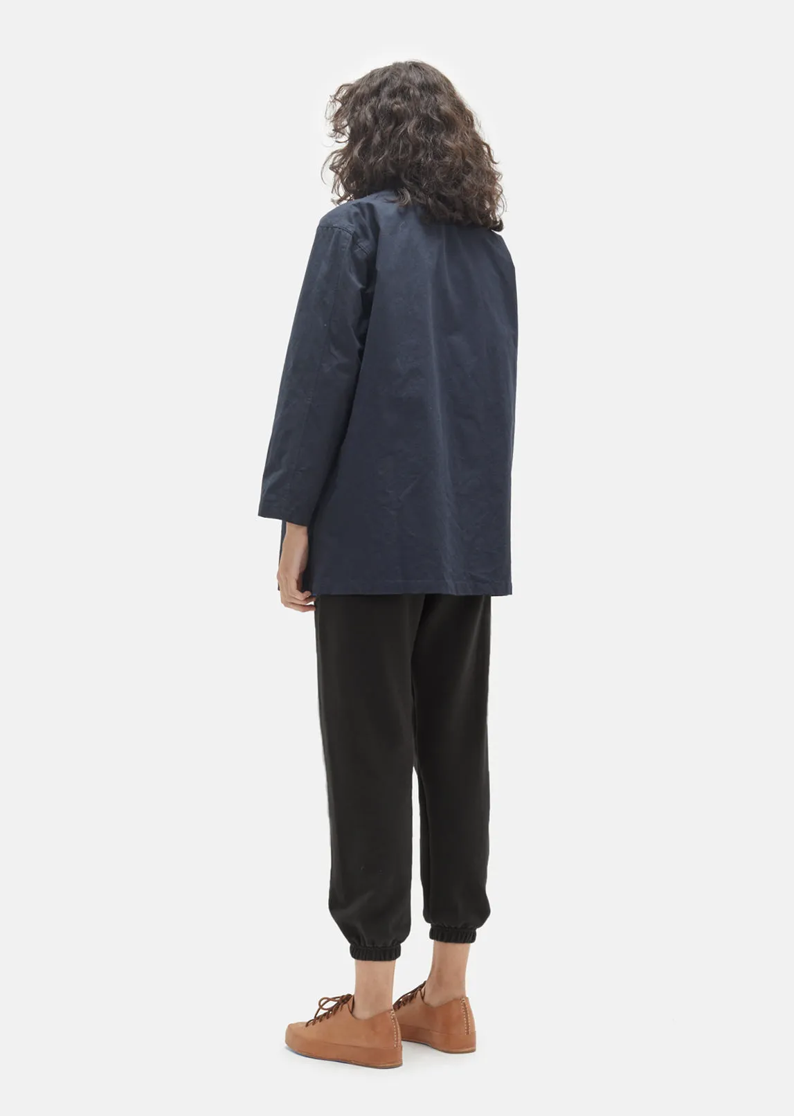 Military Canvas Snap Front Shirt Jacket